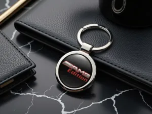 Cute Personalized Made Keychains Metallic Pro